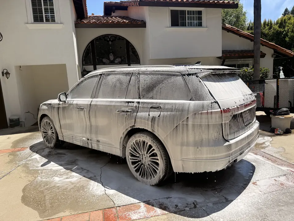 Clean car after a professional car wash by JQ Auto Detail in Anaheim, CA